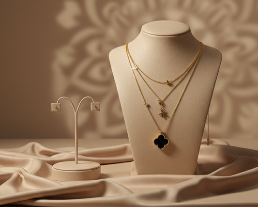 Beige Premium Necklace Display