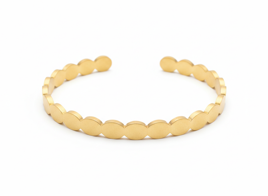 Gold Disc Chain Bracelet for Women